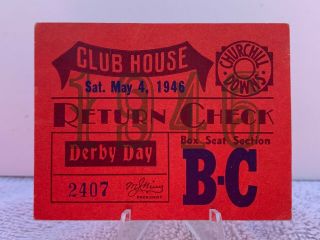 1946 Kentucky Derby Admission Ticket Churchill Downs Assault Triple Crown
