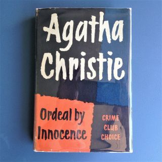 Agatha Christie,  Ordeal By Innocence,  Collins First Edition,  Uk 1958 W/dj