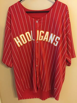 Bruno Mars Hooligans 24k Red Baseball Jersey Stitched