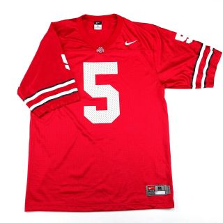 Nike Authentic Ohio State Buckeyes 5 Mens Size M Mesh Football Home Jersey