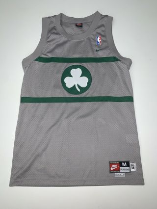 Nike Rewind Boston Celtics Paul Pierce Jersey Size Medium Gray Sewn
