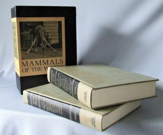 Mammals Of The World Ernest Walker Two Vols W/ Slipcase Collectible 1964 Edition
