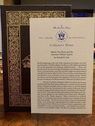 Martin Van Buren And The American Political System By Donald Cole Easton Press