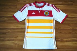 Size Medium Scotland National Team 2014/2015 Away Football Shirt Jersey Adidas