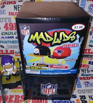 2017 Nfl Mad Lids Series 2 Full 24 - Ct Gravity Feed Box (guaranteed Unsearched)