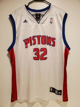 Adidas Detroit Pistons Richard Rip Hamilton 32 Basketball Jersey Size L