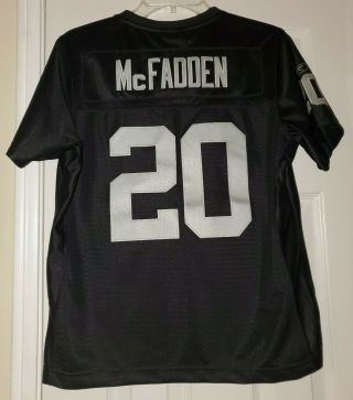 Women Reebok Nfl Oakland Raiders Darren Mcfadden Jersey Size M