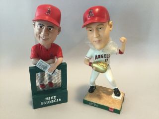 Darin Erstad And Mike Scioscia Los Angels Angels Bobbleheads Sgas