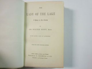 Lady of the Lake by Sir Walter Scott 1892 Illustrated - Thomas Crowell Co - Rare 2