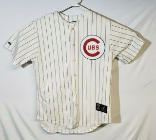 2014 Chicago Cubs Wrigley Field 100 Years Sewn Majestic Jersey Usa Sz Large