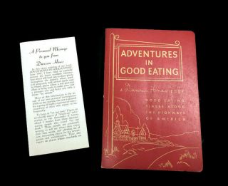 Adventures In Good Eating,  A Duncan Hines Book,  Good Eating Places America,  1947