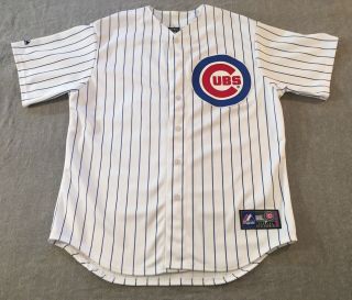 Men’s Majestic Chicago Cubs Leon “bull” Durham Jersey Size Adult Large White