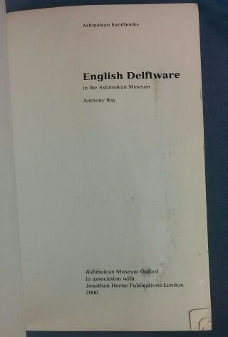 English Delftware Anthony Ray Paperback Book (H2) 3