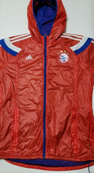 Adidas Medium Fc Bayern Munchen Anthem Jacket Track Top Woven Fcb Munich F85632