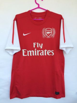 Arsenal London 2010 2011 Nike Home Football Soccer Shirt Jersey Anniversary