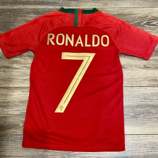 Nike Dri - Fit Cristiano Ronaldo Portugal Authentic Jersey Youth Medium
