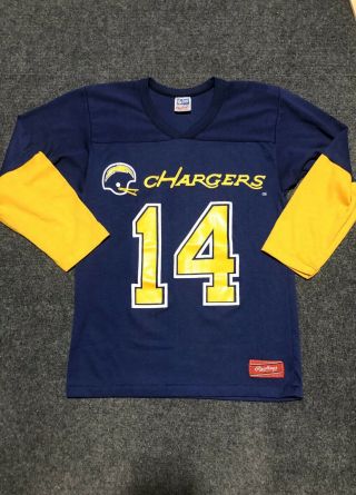 Vintage San Diego Chargers Football Shirt 14 80 