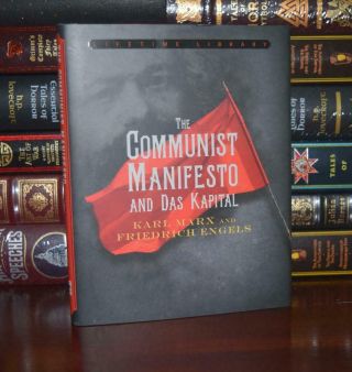 Communist Manifesto By Karl Marx Hardcover Dust Jacket Deluxe Gift