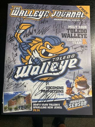 Toledo Walleye Echl Hockey Inaugural 2009 - 10 Autographed Game Program