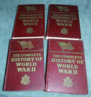The Complete History Of World War Ii Vols 1 - 2 - 3 - 4 Francis Trevelyan Miller 1945