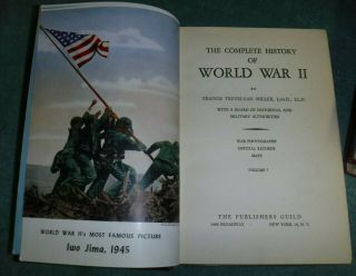 The Complete History Of World War II Vols 1 - 2 - 3 - 4 Francis Trevelyan Miller 1945 3