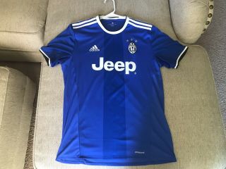 Adidas Juventus 2016 - 17 Away Blue Jeep Soccer Football Jersey Men 