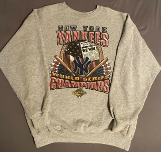 Vintage Starter 1996 York Yankees World Series Champions Pullover Sweater Xl