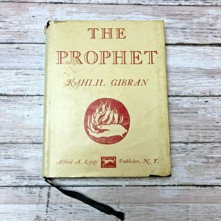 The Prophet Kahlil Gibran 1955 Alred A Knopf Borzoi Books Ny Vintage Hardcover