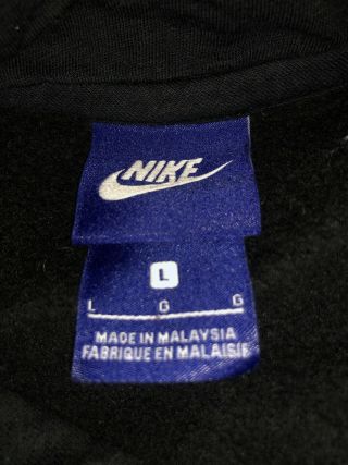 Men’s Nike Purdue Boilermakers Black Cotton Sweatshirt Hoodie Large 3
