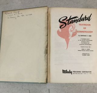 Vintage 1967 Standard Textbook Of Cosmetology Hardcover By Constance V.  Kibbe 3