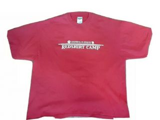 University Of Houston Cullen School Of Engineering " Red Shirt Camp " T - Shirt Xl