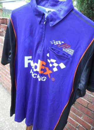 Denny Hamlin 11 Fedex/joe Gibbs Racing Race Day Pit Crew Shirt - Large