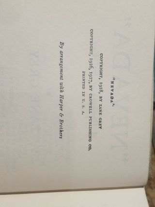 VINTAGE BOOK RIDERS OF THE PURPLE SAGE BY ZANE GREY 1912 Nevada Maverick Queeen 3