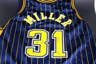 Authentic Champion Indiana Pacers 31 Reggie Miller Jersey 44 Large