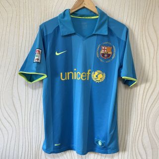 Barcelona 2007 08 Away Football Shirt Soccer Jersey Nike 237743 - 414