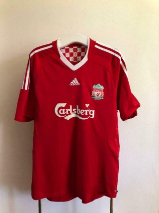 Fc Liverpool 2008 2010 Home Football Shirt Soccer Jersey Adidas Size Xl