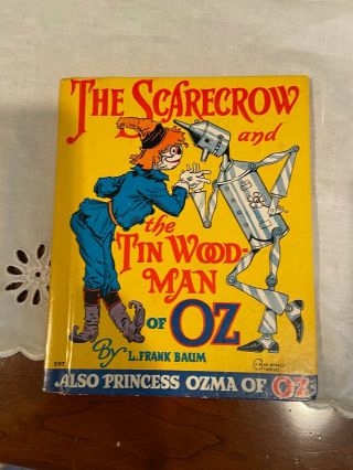 Wizard Of Oz Vintage - The Scarecrow And The Tin Wood Man By L.  Frank Baum