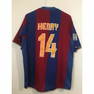 Thierry Henry Nike Fc Barcelona Home Jersey 2007 - 2008