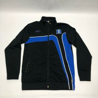 Duke Blue Devils Nike Elite Basketball Warm Up Jacket Mens Size Small Acc Black