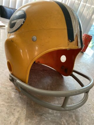 Vintage Green Bay Packers Rawlings Youth Plastic Football Helmet Bnfl