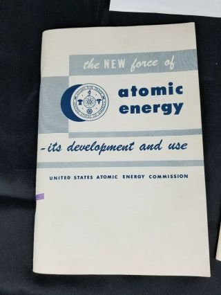 Atomic Energy Commission Letter to Civilian Activist & 2 Atomic Energy Pamphlets 3