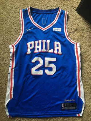Nike Ben Simmons Philadelphia 76ers Nba Connected Jersey Large Size 50