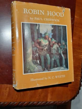 Robin Hood By Paul Creswick N C Wyeth Hcdj 1957 Scribners Illust.  Classics Vg