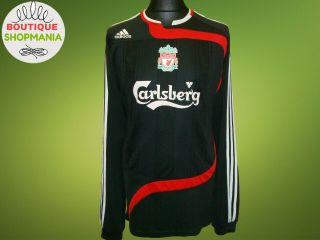 Liverpool 2007 - 2008 Cup Shirt Xl Adidas Long Sleeve Football Shirt Jersey Camisa
