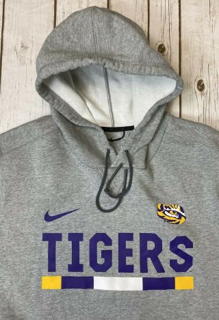 Lsu Tigers Nike Hooded Sweatshirt Hoodie Men 