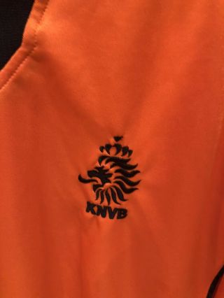 Vintage 1996 - 1998 Nike Premier KNVB Netherlands Soccer Jersey Large Orange 2