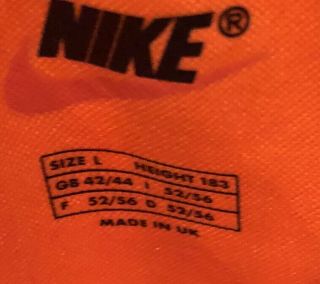 Vintage 1996 - 1998 Nike Premier KNVB Netherlands Soccer Jersey Large Orange 3