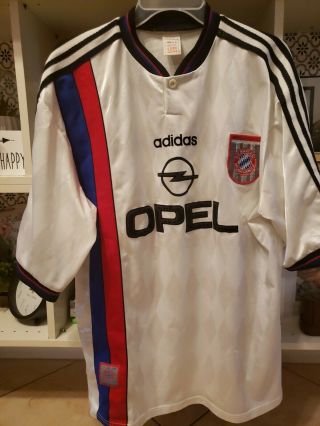 Bayern Munich Germany Away Football Shirt 1995 - 1996 Adidas Soccer Jersey