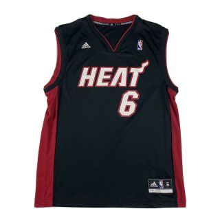 Nba Basketball Miami Heat Lebron James 6 Jersey Medium Adidas