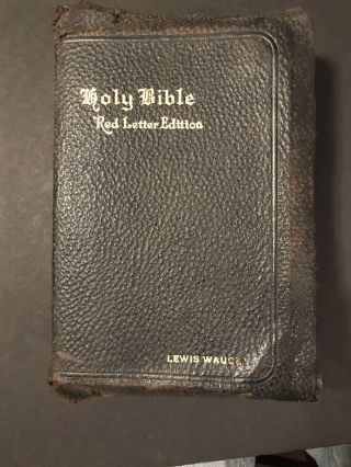 Vintage - Wwii - Holy Bible Red Letter Edition - National Bible Press Kjv